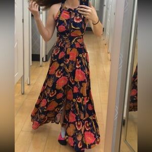 Jaase Endless Summer blue multi floral maxi dress